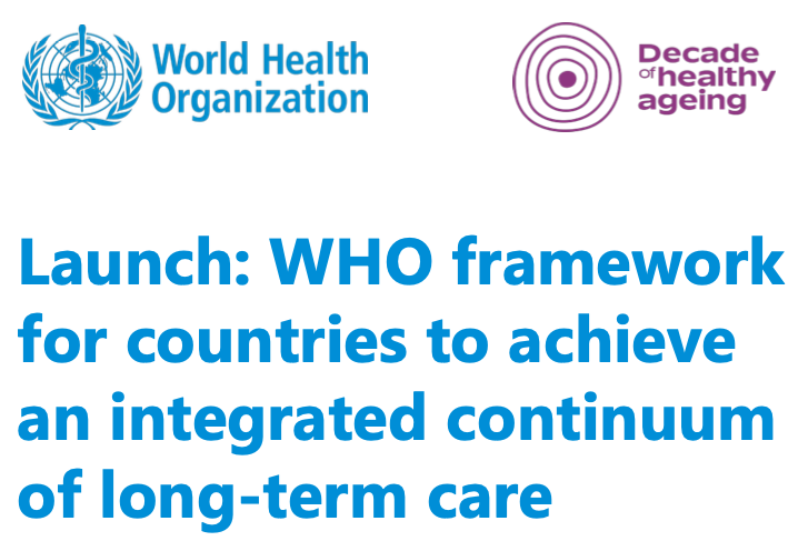 Launch Of The WHO Framework For Countries To Achieve An Integrated ...